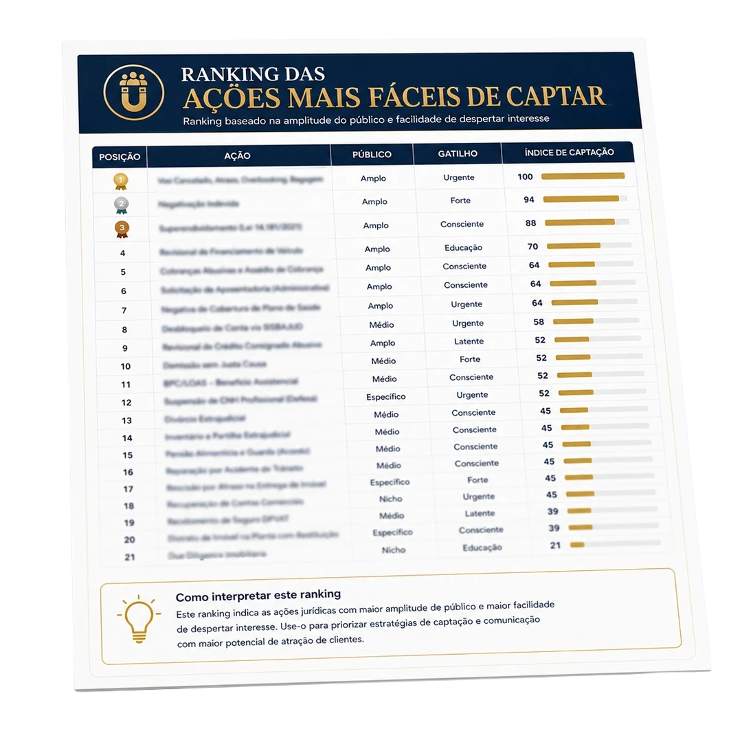 Ranking das ações mais fáceis de captar